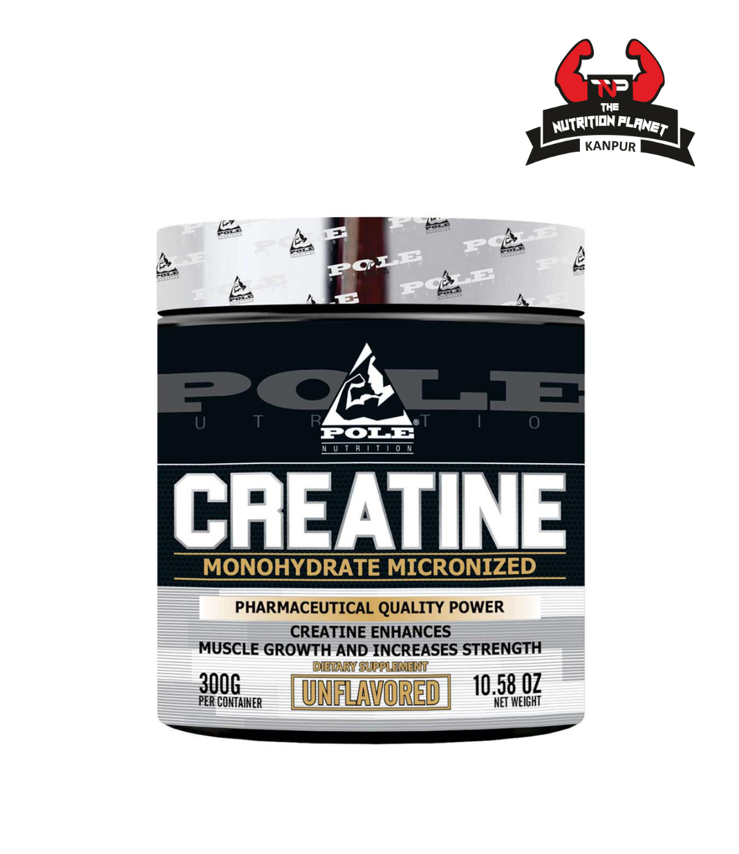 Pole Nutrition Creatine Monohydrate, 300 g (0.66 lb)